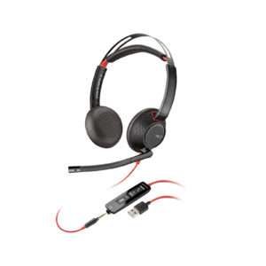 Poly Blackwire 3320 Stereo Microsoft Teams Certified USB-C Headset +USB-C/A Adapter